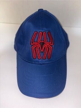 Spiderman Blue Cap with Red Spider Emblem